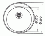 МОЙКА FAL 490 GT 6K ВРЕЗНАЯ UKINOX ТОЛЩИНА 0.6 MM