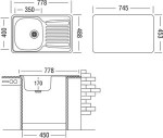 МОЙКА COL 778.488 GT 6K   UKINOX ВРЕЗНАЯ ТОЛЩИНА  0.6MM